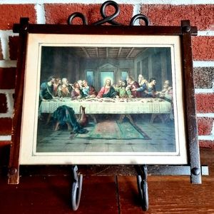 Vintage 1950s Brunozetti "The Last Supper" Watercolor Lithograph